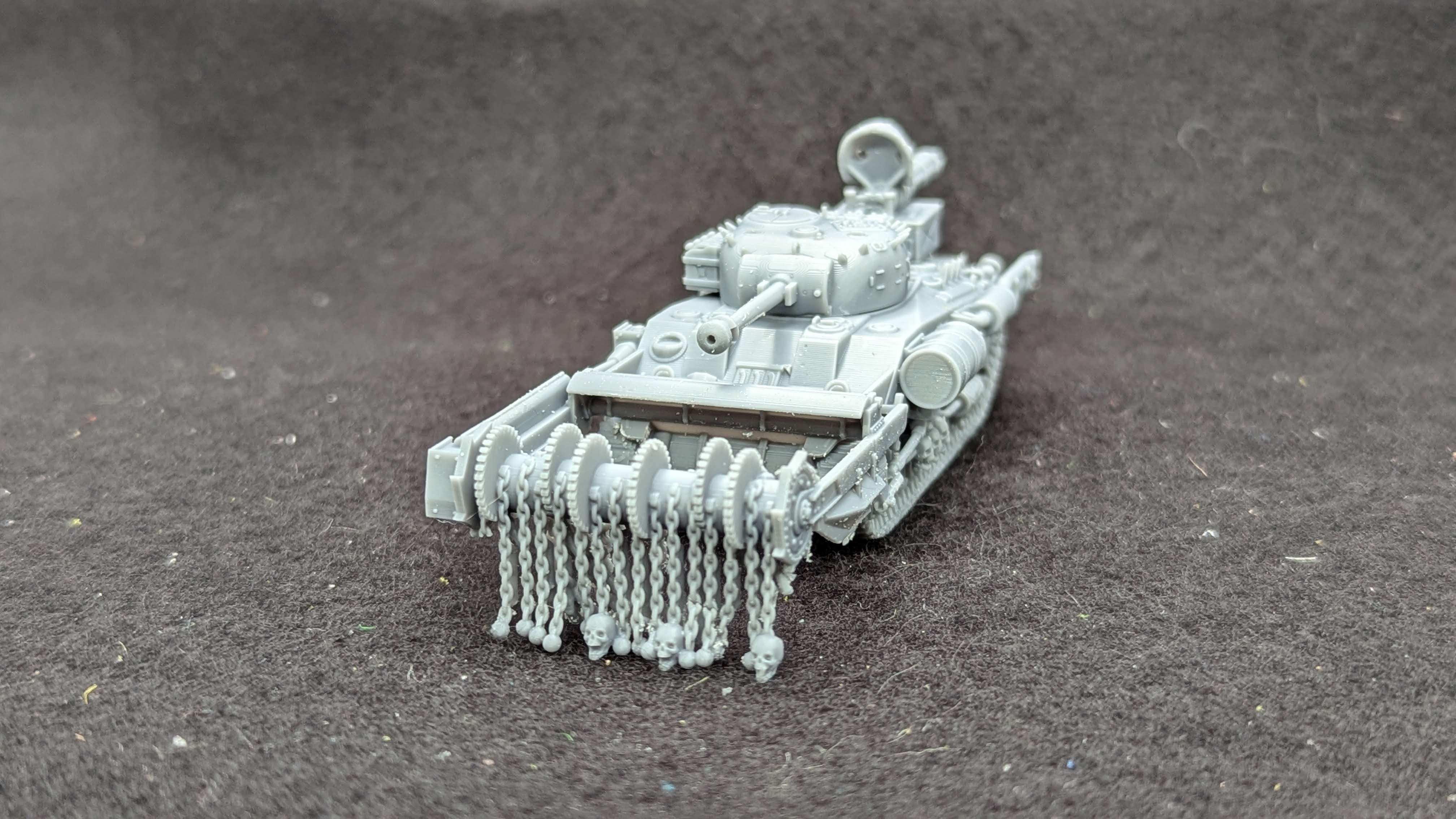 Medium Tank Sherman M4A4 Crab (US, WW2) converted to CYBERPUNK style